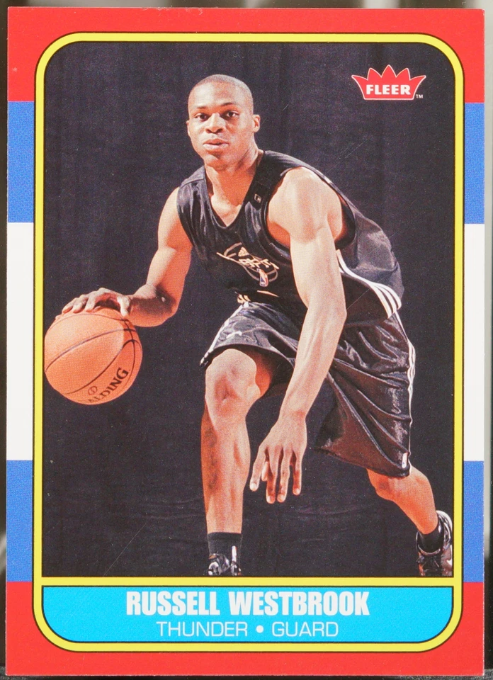 2008-09 Fleer - 1986-87 新秀篮球拉塞尔威斯布鲁克 #86R-166 近乎完好 — 第 1/1 张图片