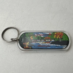 Vintage Keychain Lower Tahquamenon Falls Fall Colors Michigan MI - Picture 1 of 7