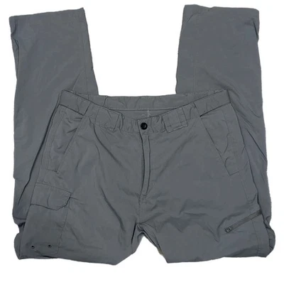 Magellan Outdoors Pants Mens Large Gray Convertible Zip Off Hiking Pockets Flex - Image 1 of 4