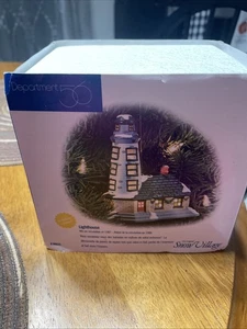Dept. 56 Snow Village "LIGHTHOUSE Ornament" #98635 Working in Box Free Ship - Picture 1 of 8