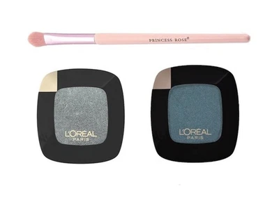 Lot of 2 L'Oreal Colour Riche Mono Eyeshadows Green Promenade + Teal Couture - Image 1 of 4