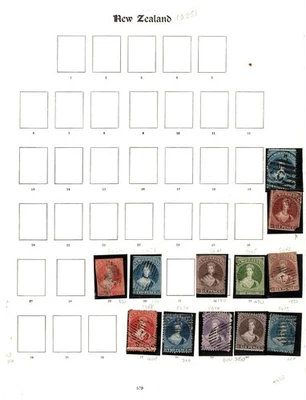 NUEVA ZELANDA QV-KGVI Colección en 11 páginas de álbum Foto 1 de 4