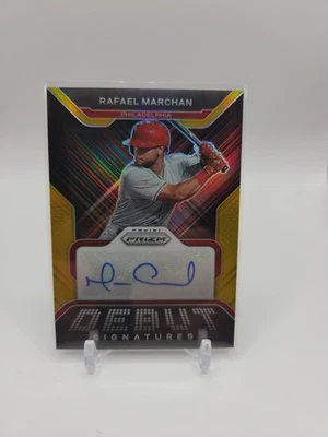 2022 Panini Prizm Debut Signatures Rafael Marchan #DS-RM Gold Prizm 7/10 (AU) - Image 1 of 2