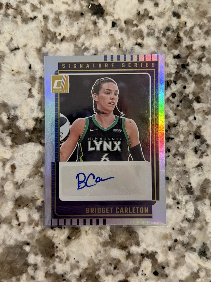 2025 Panini Donruss WNBA - Bridget Carleton Holo Foil Auto - Lynx - Image 1 of 1