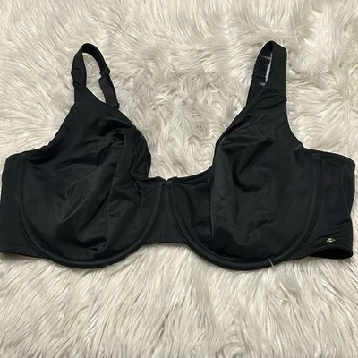 Sujetador Cacique 44DDD negro sin forro cobertura completa cierre trasero con aros Foto 1 de 4