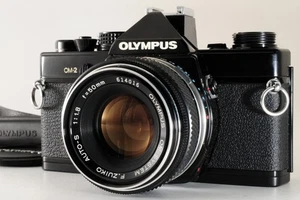 Olympus OM-2 OM2 analoge Spiegelreflexkamera 35 mm schwarz F.Zuiko 50 mm f1,8... - Bild 1 von 14