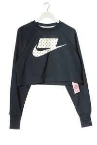 NIKE Suéter Mujeres Sudadera Talla EU 40 negro-blanco puro look casual - Imagen 1 de 5