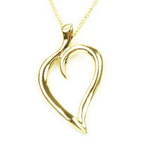 TIFFANY CO. Collar Hoja Corazón Oro K18 Longitud Total Aprox. 45Cm 18K 20438 - Imagen 1 de 7