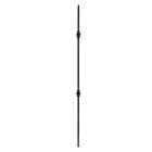 Nuvo Iron 1/2 Square Hollow Black Steel Interior Stair Baluster - 44 Long -