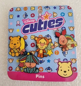 ✨HKDL  DISNEY💕 WINNIE THE POOH & FRIENS 💜CUTIES (4 Pin Set)~FREE SHIPPING! - Picture 1 of 4