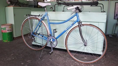 Enik Signorita Damen Sportrad Rennrad Mixte Stahlrahmen Shimano 105 Mavic bleu - Bild 1 von 4