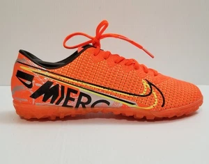 NIKE Merc Vapor Size 7.5 Orange Men's Soccer Football Cleats Just Do It - Picture 1 of 13