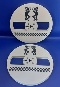 Bobine di nastro da bobina a bobina a tema bicolore. Stampa 3D 7" (plastica) - Foto 1 di 2