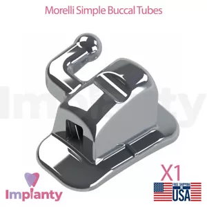 Morelli Ortodoncia Simple Tubo Bucal Gancho No Convencional 10 piezas Metal R0TH - Imagen 1 de 9
