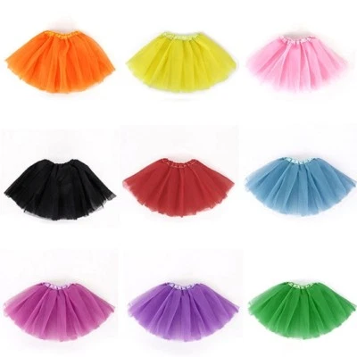 Niñas Tutú Falda Baile Enagua Fiesta Vestido Ballet Esponjoso Capa Falda Lo último Foto 1 de 4