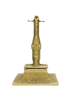 Cortador de cigarros y dispensador de fósforos La Mira Chancellor de bronce operativo raro  - Imagen 1 de 9