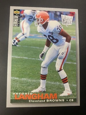1995 Collector's Choice Player's Club Browns Football Card #253 Antonio Langham - Image 1 of 2