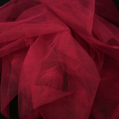 90x155cm Solid Color Nylon Mesh Net Tulle Fabric DIY Sewing Dress Wedding Decor - Image 1 of 4