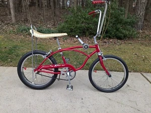 SCHWINN 1969 Bicycle 3 Speed STIK SHIFT STINGRAY 20 inch *Sting-ray RED - Picture 1 of 18