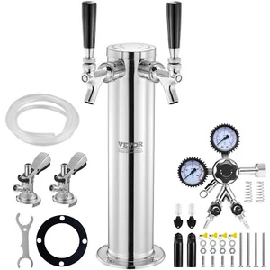 VEVOR Doppelhahn-Kegerator-Turm-Kit Kegerator-Bierturm & A-System-Fasskupplung - Bild 1 von 12
