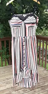 Maurices Striped Sundress Casual Stretch Comfort Back Women's Size XXL - Picture 1 of 9