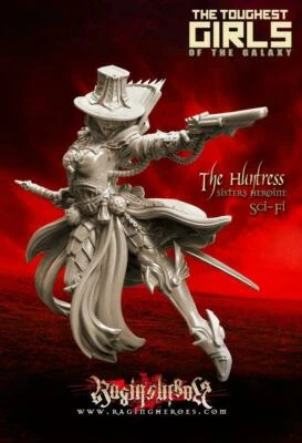 The Huntress Raging Heroes Sisters Heroine Sci Fi Female Witch Hunter 28mm - Image 1 of 3
