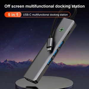 5 in 1 TYPE-C USB3.0 HDMI PD100W Interface Hub Adapter Dock for MacBook Pro15 S2 - Photo 1/15