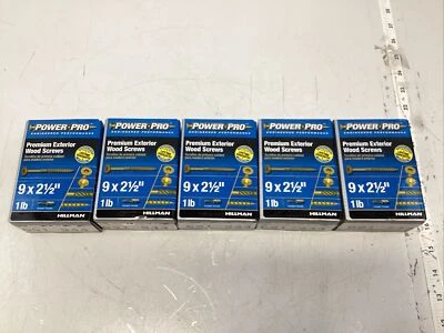 Tornillos para madera Power Pro Hillman 48610 Premium tornillo para madera 9 X 2 1/2 500 en total Foto 1 de 2
