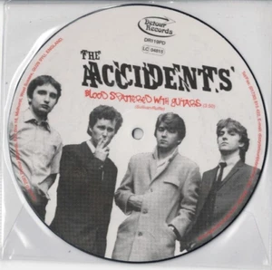THE ACCIDENTS Blood Splattered with Guitars 7" PICTURE DISC VINYL MOD POWERPOP - Picture 1 of 2