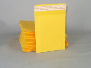 35 BUSTE A BOLLE IMBOTTITE IN CARTA KRAFT 4X5 BUSTE POSTALI AUTOSIGILLANTI - Foto 1 di 5