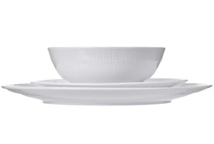 Geschirrset Porzellan elegant modern modern weiß Küchenservice für 3  - Bild 1 von 2