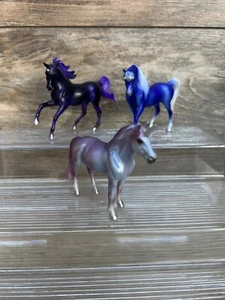 Konvolut 3 verschiedene Breyer Classics lila Einhorn - Bild 1 von 5