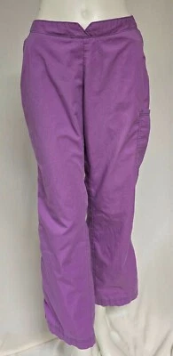 Koi Womens Marissa Light Purple sz M Petite Scrub Pants Style # 700P - Image 1 of 4