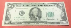 (Pgasteelers1) U.S. $100.00 Federal Reserve 1950 B Star FR#2159 B STAR AU+ ๐ - Picture 1 of 4