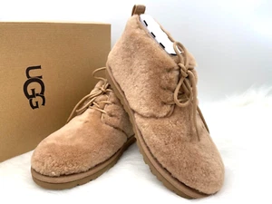 ORIGINALI NUOVI CON SCATOLA UGG Nuova Donna Accoglienti Pelle di Pecora Castagno Stivaletti Lacciati - Foto 1 di 13
