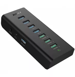 Aukey HUB Multipresa USB 3.0 36W 7 Porte Sdoppiatore USB Carica Rapida H19 - Foto 1 di 7