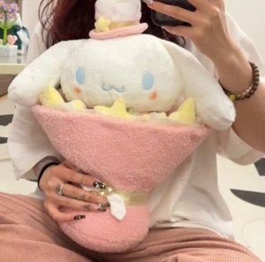 SANRIO CINNAMOROLL BOUQUET FLOWERS HELLO KITTY PLUSH BIRTHDAY ANIME SCHOOL RARE - Picture 1 of 1