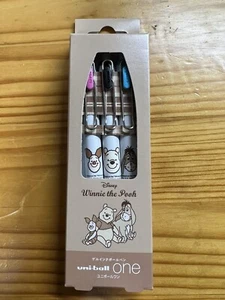 Uni-Ball One Gel Ink Bolpoint Pen Disney Winnie the Pooh 3 Colores Lechón, Eeyore - Imagen 1 de 7
