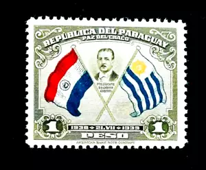 PARAGUAY Stamp - 1939 1st Anniversary Peace Treaty # 356 Mint OG VLH r21 - Picture 1 of 2