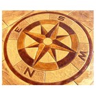 Polyurethane Mat Stamp COMPASS | Concrete Cement Stamping Texture Imprint