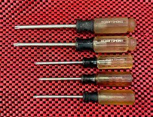 CRAFTSMAN WF 5 PIECE TORX SCREWDRIVER SET T10 T15 T20 T27 T30 Made In USA N6 - Picture 1 of 7