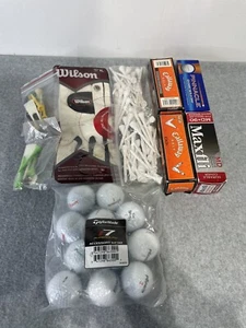 Golf Ball Lot New & Used Callaway, Pinnacle, Maxfli, Glove, Tee’s - Picture 1 of 5