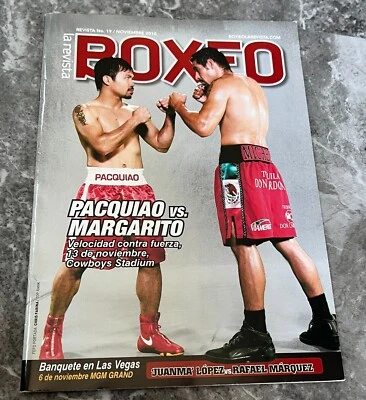 2010 Manny Pacquiao VS Antonio MARGARITO BOXEO LA REVISTA MAGAZINE 19 pac-man - Image 1 of 4