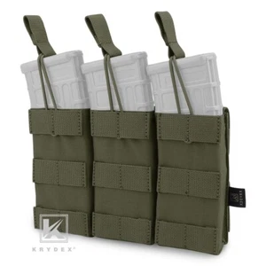 KRYDEX Triple 5.56 .223 Mag Pouch Tactical Magazine Carrier MOLLE Ranger Green - Picture 1 of 10
