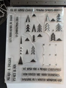 Assorted Stamps and Dies - Unknown Manufacturer - Christmas Sentiments - Picture 1 of 2