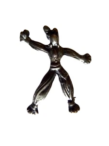rINTINTIN LUCK YARN DOLL STERLING SILVER BROOCH NENETTE PARTNER VINTAGE neocurio - Picture 1 of 6