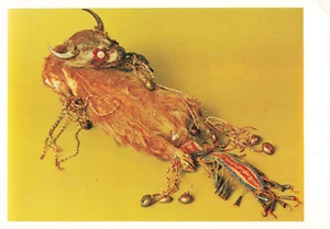 Nelson-Atkins Heilige Kreise, Medizin Tasche Ojibway Indische Kunst, Vintage Postkarte - Bild 1 von 2
