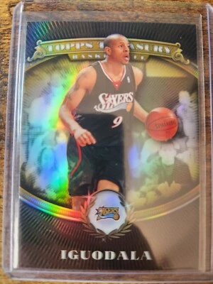 2008-09 Topps Treasury Andre Iguodala Gold Refractor 45/50 SSP #51 76ers - Image 1 of 2