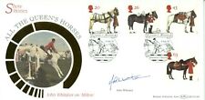 1997 Her Majesty's Race Horses first day cover CERTIFIED SIGNED JOHN WHITAKER