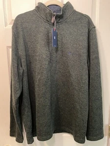 Izod Mens Gray Quarter Zip XL - Picture 1 of 4